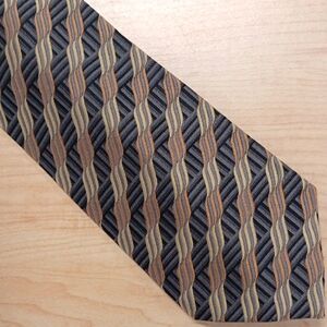 Sophisticated Black and Gold Striped Tie